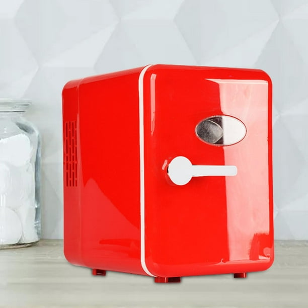 Mini nevera Refrigerador personal 6L Refrigerador de bebidas Refrigerador  pequeño compacto Refrigerador USB para el almuerzo Cosméticos Viaje a casa  , Rosado Macarena Frigorífico compacto