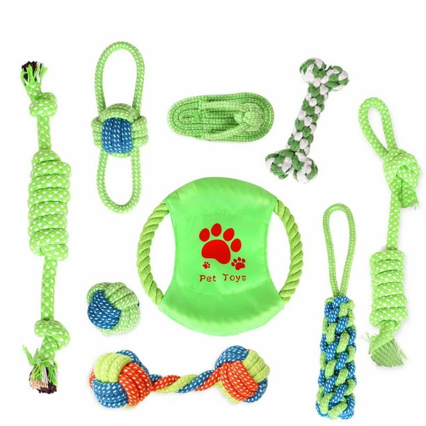 Paquete de 10 juguetes para perros y juguetes