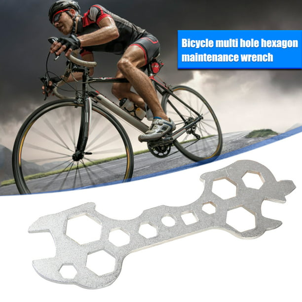 WOTOW Kit de herramientas de reparación de bicicletas y bolsa de sillín de  bicicleta, herramienta de cadena de bicicleta 14 en 1, llave hexagonal