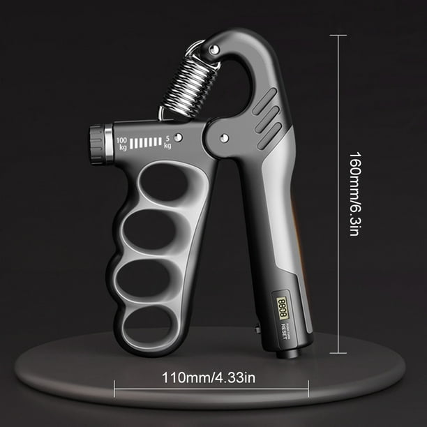 Ejercitador De Mano Regulable Con Contador Hasta 100kg