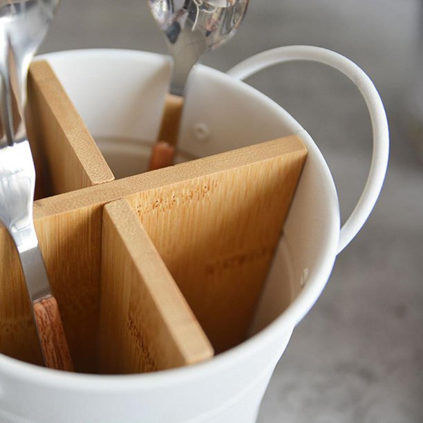 Soporte para Cubiertos Encimera Organización Cocina Baño Ordenado