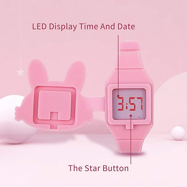 Reloj para niños, Reloj para niñas, Reloj Digital con Forma Linda
