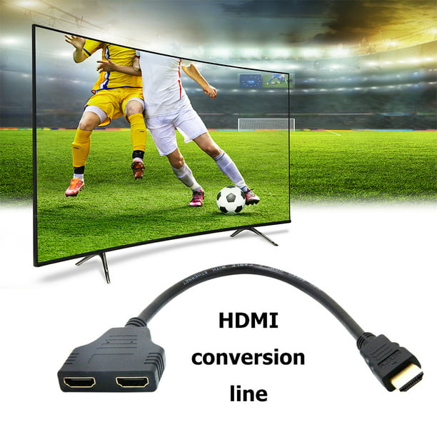 Convertidor Splitter HDMI macho a 2 HDMI hembra Divisor Doble