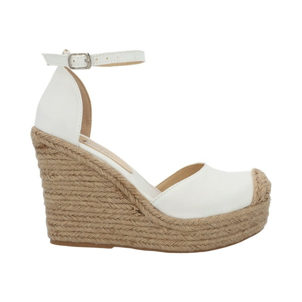 Alpargata De Plataforma Con Yute Para Mujer Color Beige Platonia  CARLOTA-02-BEIGE