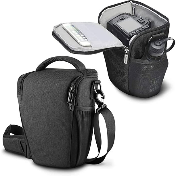 Mochila para cámara, resistente a la intemperie, lona de memoria encerada  de 16 onzas, mochilas réflex digital con compartimento de funda para laptop