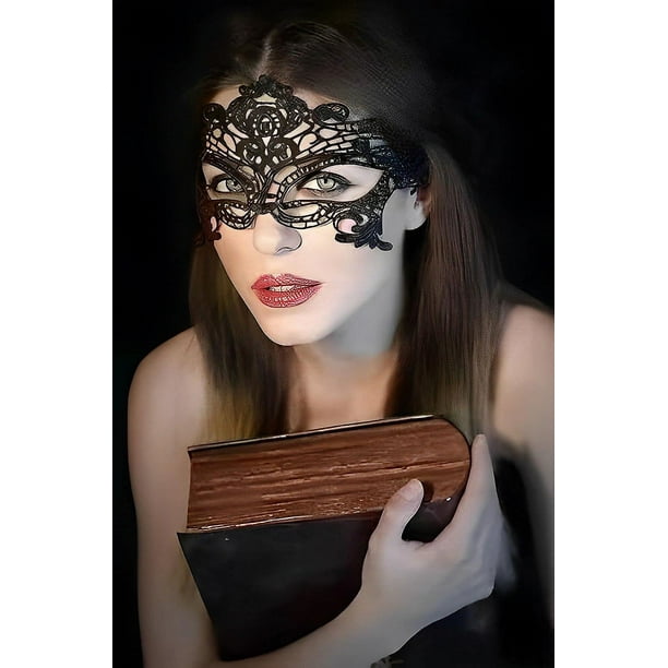Encaje de mujer Baile de máscaras veneciana Máscara de encaje Sexy