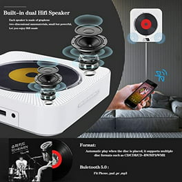 LONPOO Boombox Estéreo CD con Bluetooth, Sintonizador FM Digital,  Reproducción USB, Radio CD Portátil