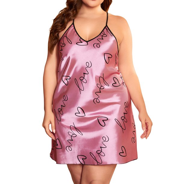 Gibobby Camisón sexy para mujer Día de San Valentín Ropa dormir