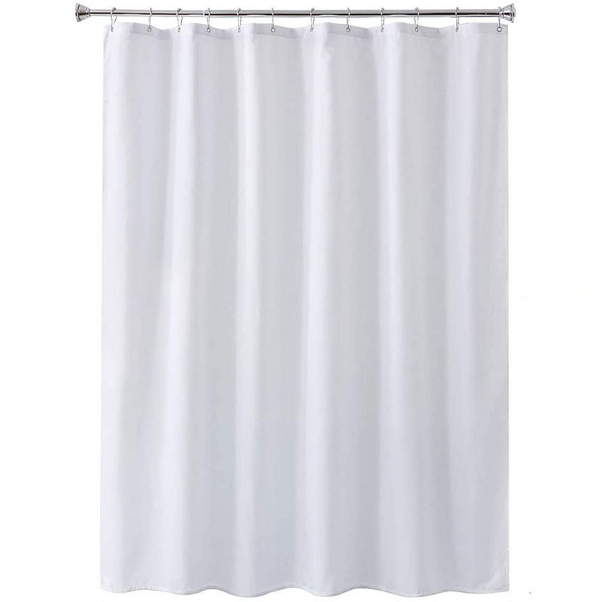 Cortina de ducha antimoho 200x200 largo para bañera, tela de ducha blanca  de largo extra, ancho 200 x alto 200 cm LingWen 9024719134161