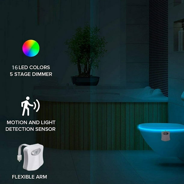 Luz Nocturna LED de Inodoro con Sensor de Movimiento Automático