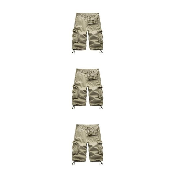 Bermudas, pantalones cortos con múltiples bolsillos, hombre