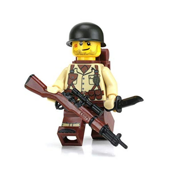 Battle Brick US Army Soldier WW2 (SKU57) Minifigura personalizada