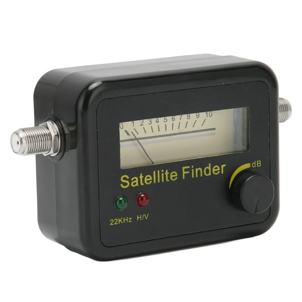 Detector De Señal De Satélite, Medidor De Señal De Satélite Negro  Profesional Sensible Con Pantalla LCD Para Antena De TV