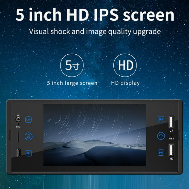 1 Din Android 10.0 Universal Auto Radio 6.9 pulgadas de pantalla táctil  Reproductor multimedia Coche Estéreo Video Navegación GPS Ips Pantalla DVD
