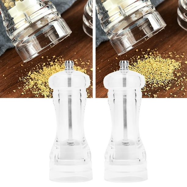 Molinillo de sal de batiradora de especias de botella de vidrio manual -  China Molinillo de especias rellenado y molinillo de sal precio