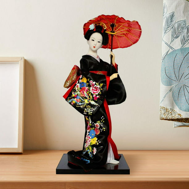 Disfraz de Geisha Japonesa Negro para Mujer