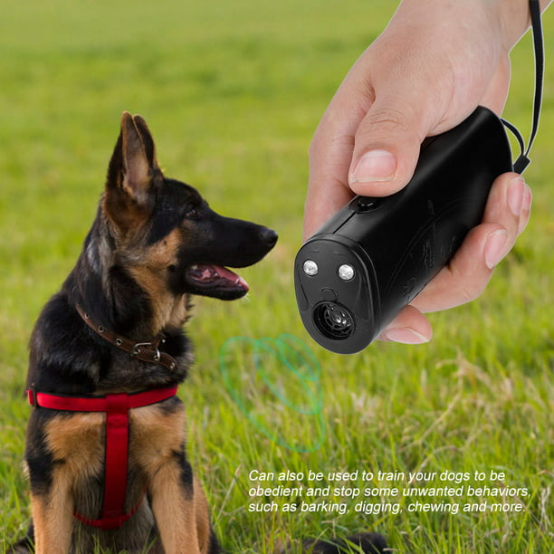 Ahuyentador de perros ultrasónico multifuncional Anti ladridos Dispositivo  de entrenamiento de ladridos Antorcha LED Crtynell Otros