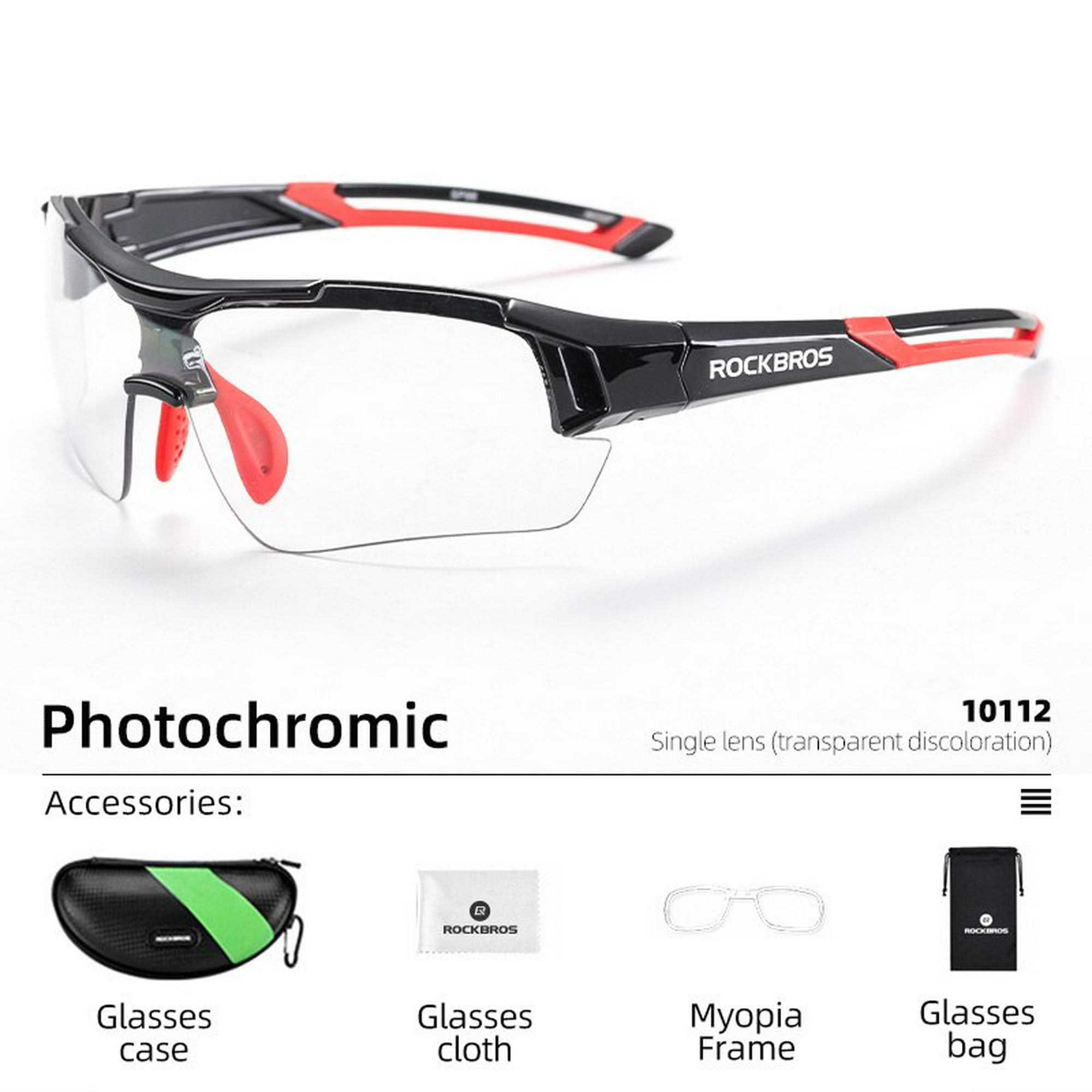 ROCKBROS gafas fotocromáticas para ciclismo gafas para bicicleta gafas  deportivas para hombre gafas de sol para ciclismo de montaña gafas de  protección para gafas