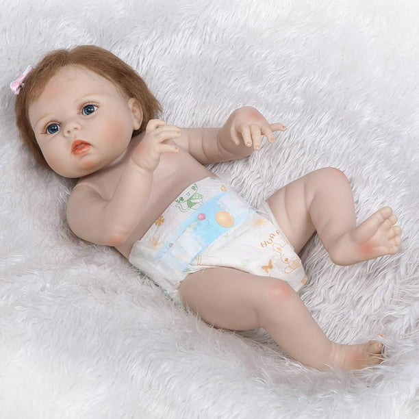 Muñeca Reborn de 22 pulgadas, , bebé recién nacido, niño pequeño con  accesorios, gran pintura , juguete , de cumpleañ Baoblaze Muñecas Reborn  Silicona