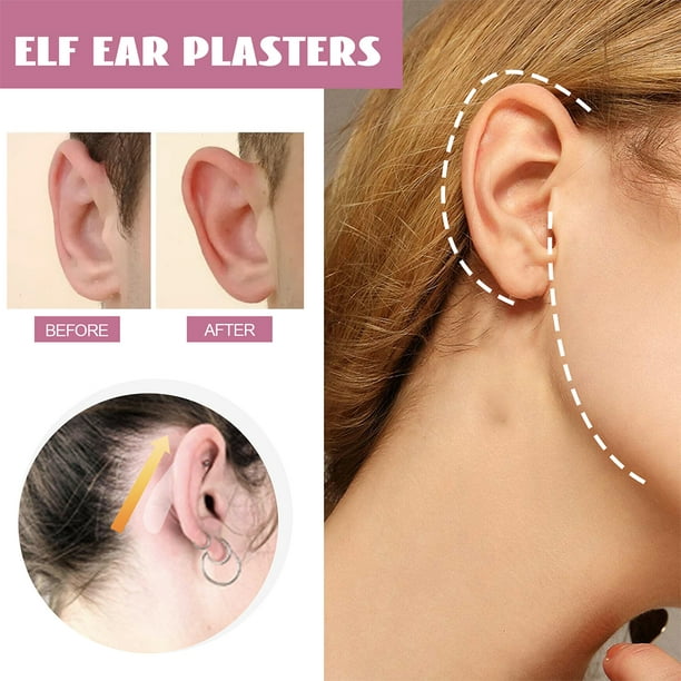 Pegatinas para los oídos 30 Uds. De pegatinas para los oídos, Corrector  cosmético de silicona resistente al agua para orejas prominentes/orejas