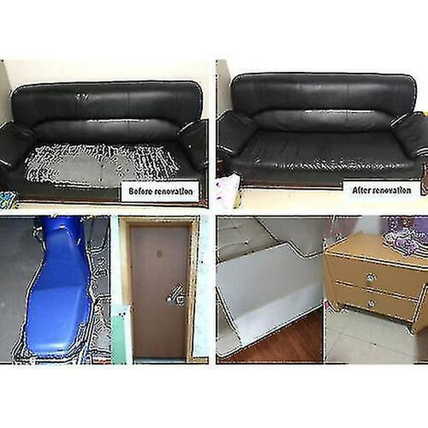 Parche de reparación de cuero autoadhesivo, sofá, asiento de coche, silla,  pegatina de renovación Hk