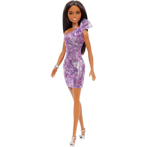 muñeca barbie glitz vestido morado barbie 