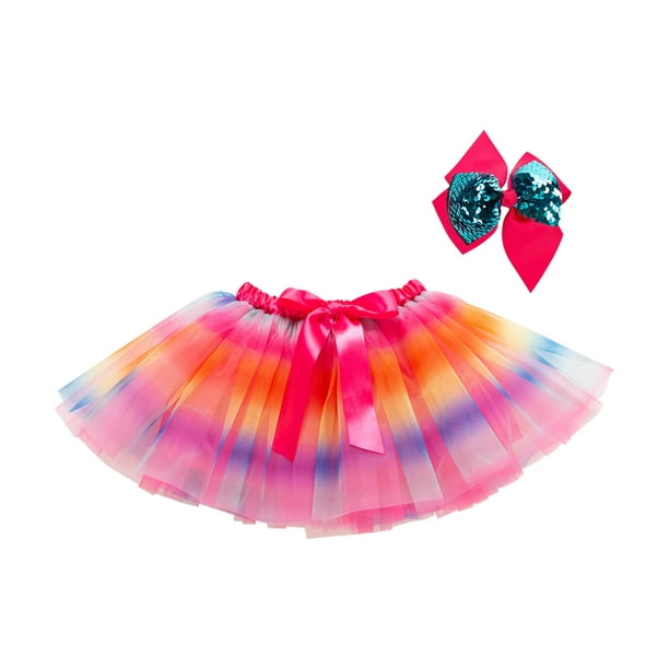 Faldas de Tutús de Color arcoíris para niña, tutús de baile de Ballet de tul  Multicolor