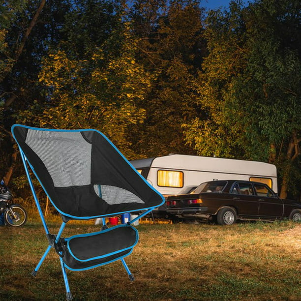 Silla plegable ligera para acampar en el jardín, senderismo, pesca, asiento  para interiores y exteri Zulema Silla plegable de camping