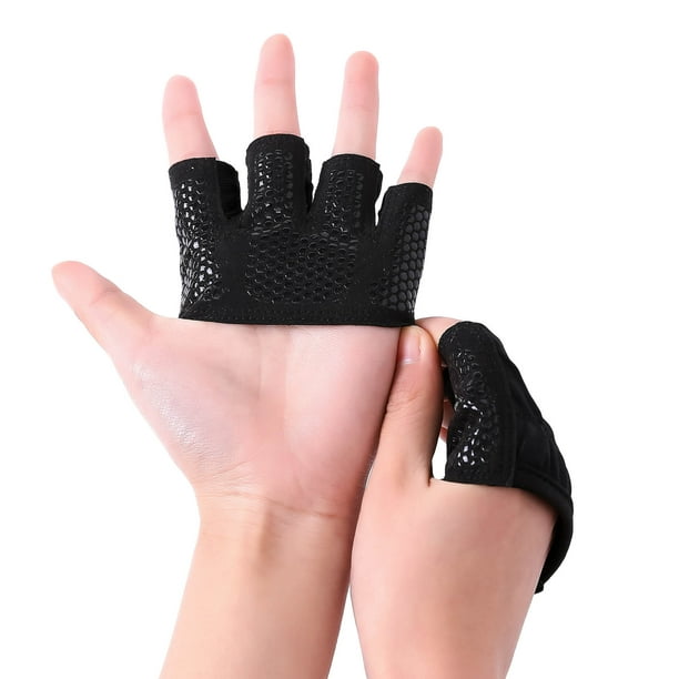 WorthWhile Gym-guantes de medio dedo para hombre y mujer, Protector de  manos para Crossfit, guante d Fivean Guantes deportivos