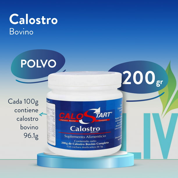 CALOSTART POLVO 200G. LIV NUTRITION FRASCO CALOSTRO BOVINO.