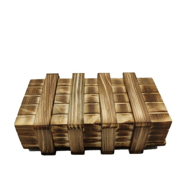 Hanaive Paquete de 5 cajas de rompecabezas secretas de madera con  compartimentos ocultos, caja de dinero ideal, caja de madera 3D, caja de