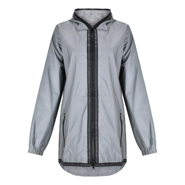 Comprar Chaqueta reflectante para hombre/mujer, chaquetas cortavientos,  ropa informal con capucha, abrigo