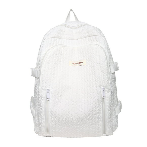 mochila informal para estudiantes mochilas escolares de estilo japonés con colgante de flores blanc likrtyny para estrenar
