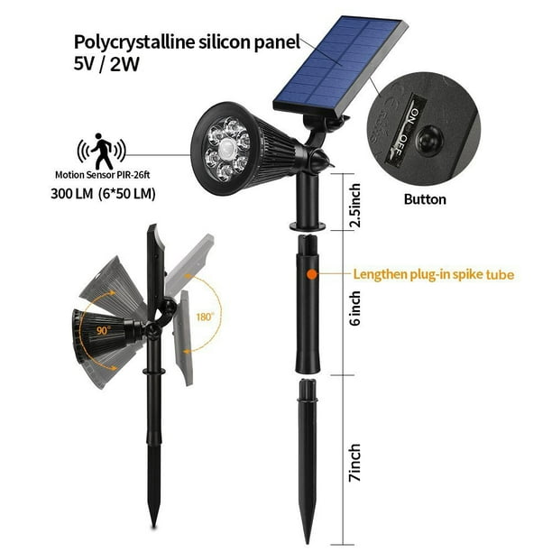 ▷ Foco LED Solar 3w Mini con Sensor de Movimiento - AtrapatuLED