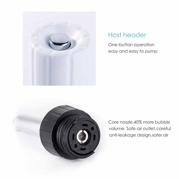 Máquina portátil de agua carbonatada, fabricante de refrescos para el  hogar, 15.2 fl oz, fabricante de agua con gas botella individual