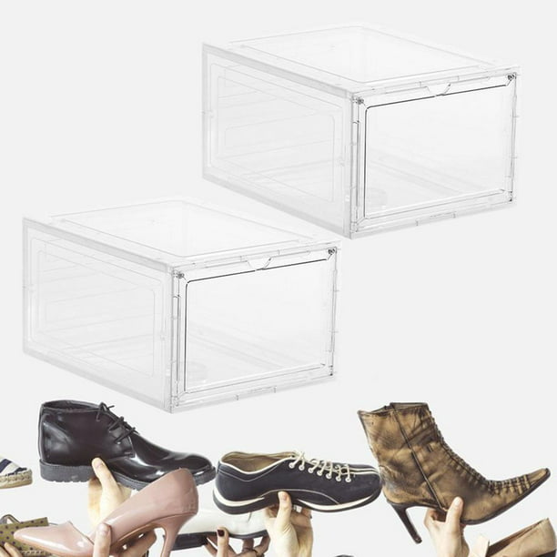 Almacenamiento de zapatos Caja De Zapatos Transparente Cierre