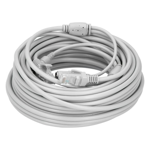 Cable Ethernet Cable Ethernet Portátil Cable De Red De Fuente De Alimentación 2 En 1 Para Cámara IP NVR CCTV System10m / 32.8ft