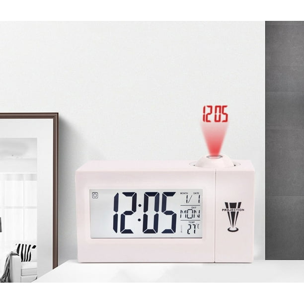 Despertador Proyector Techo Despertador Reloj Proyección 180° Reloj Digital  para Dormitorio, Oficina ACTIVE Biensenido a ACTIVE