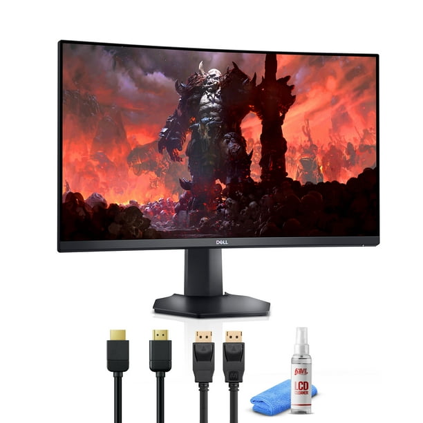 Monitor curvo para juegos Dell Monitor curvo de 27 pulgadas con frecuencia  de actualización de 165 Hz, pantalla QHD (2560 x 1440), negro - S2722DGM