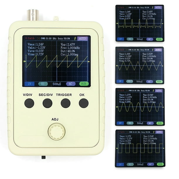 Osciloscopio de Mano Portátil, Osciloscopio Digital 3 en 1, Ancho