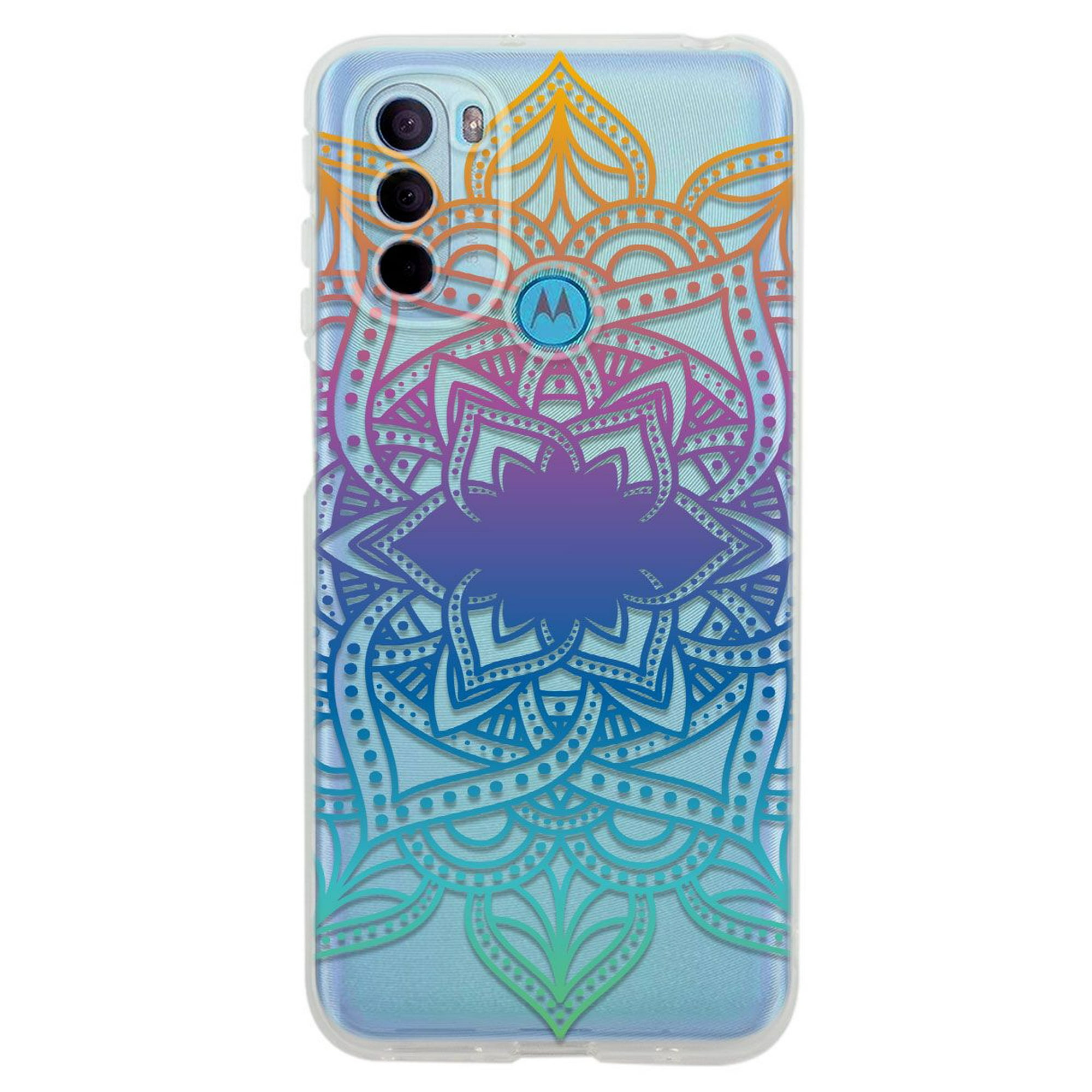 Funda para moto g31 mandalas colores, uso rudo, instacase protector para moto g31 antigolpes, case mandalas colores