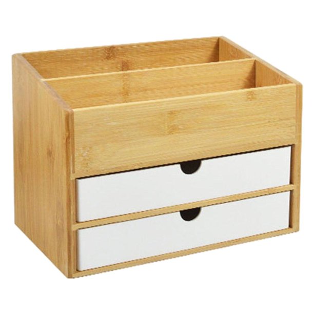 Caja organizadora de costura de escritorio, joyero de madera, decoración  del hogar, organizador de a BLESIY organizador de costura