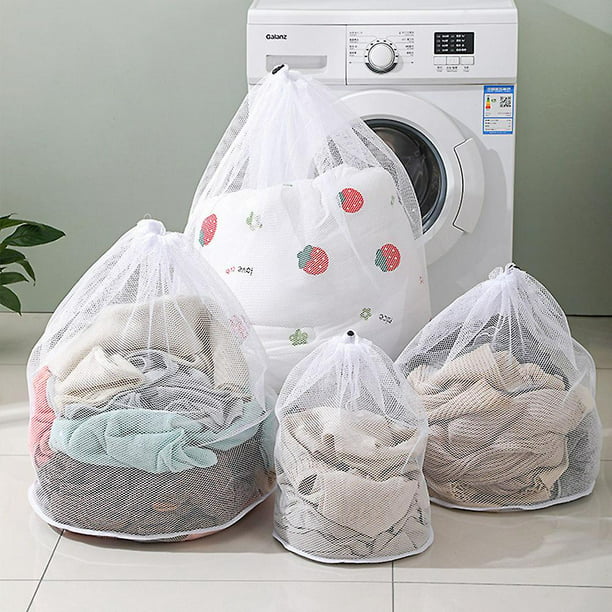Paquete de 2 bolsas grandes de lavandería de viaje, bolsa de viaje para  ropa sucia con cordón, bolsa de lavandería resistente para dormitorio