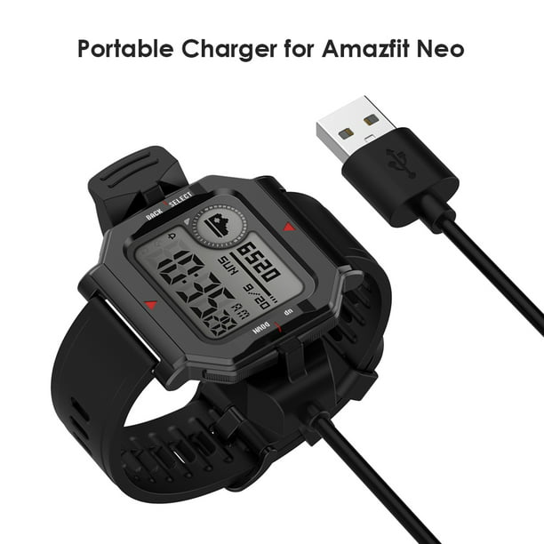 Dispositivo de cargador de reloj inteligente con cable de carga USB rápido  de 1 m para Huami Amazfit Neo WDOplteas Para estrenar