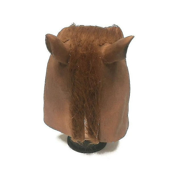 Máscaras de caballo Máscara de animal espeluznante de piel para disfraz