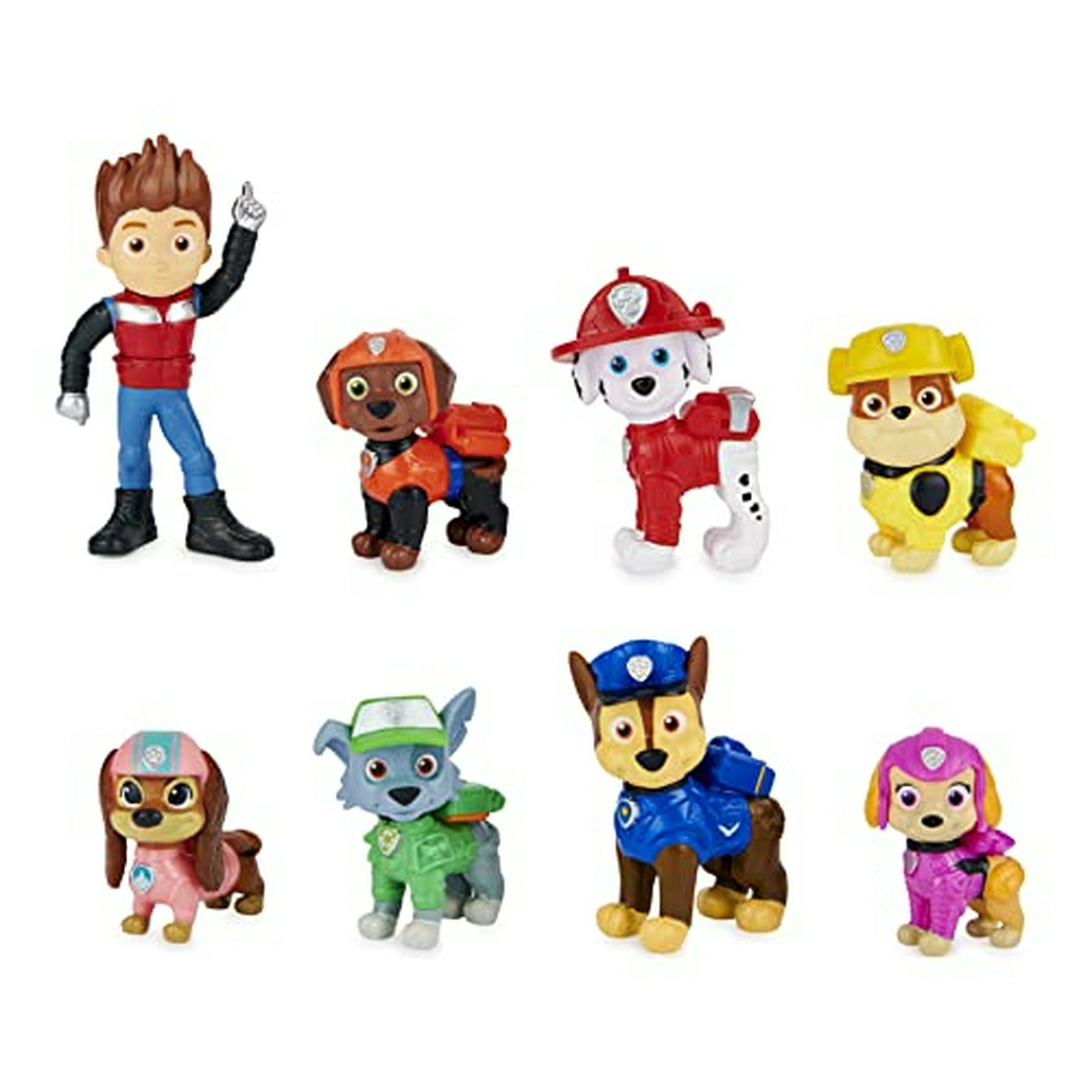  Paw Patrol, Paquete de regalo de cachorros de película con 6  figuras de juguete coleccionables, juguetes para niños a partir de 3 años :  Juguetes y Juegos