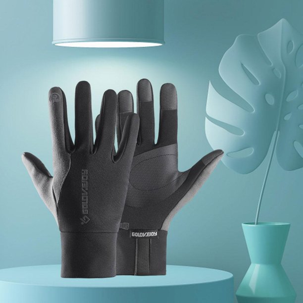 Guantes cálidos de invierno para hombre táctil Resistencia al agua  Antideslizante Guantes térmicos a prueba para conducir, Clima M Macarena  Guantes de