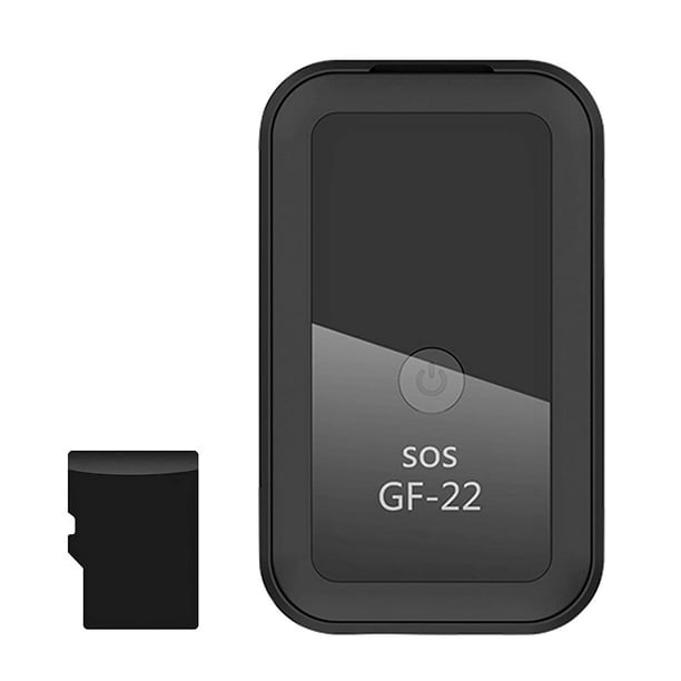 Mini localizador GPS GF-22, rastreador en tiempo real con fuerte  dispositivo de rastreo magnético antipérdida, recordatorio de seguridad  para protección de cercas, SOS de un botón y mapas HD para niños, ancianos