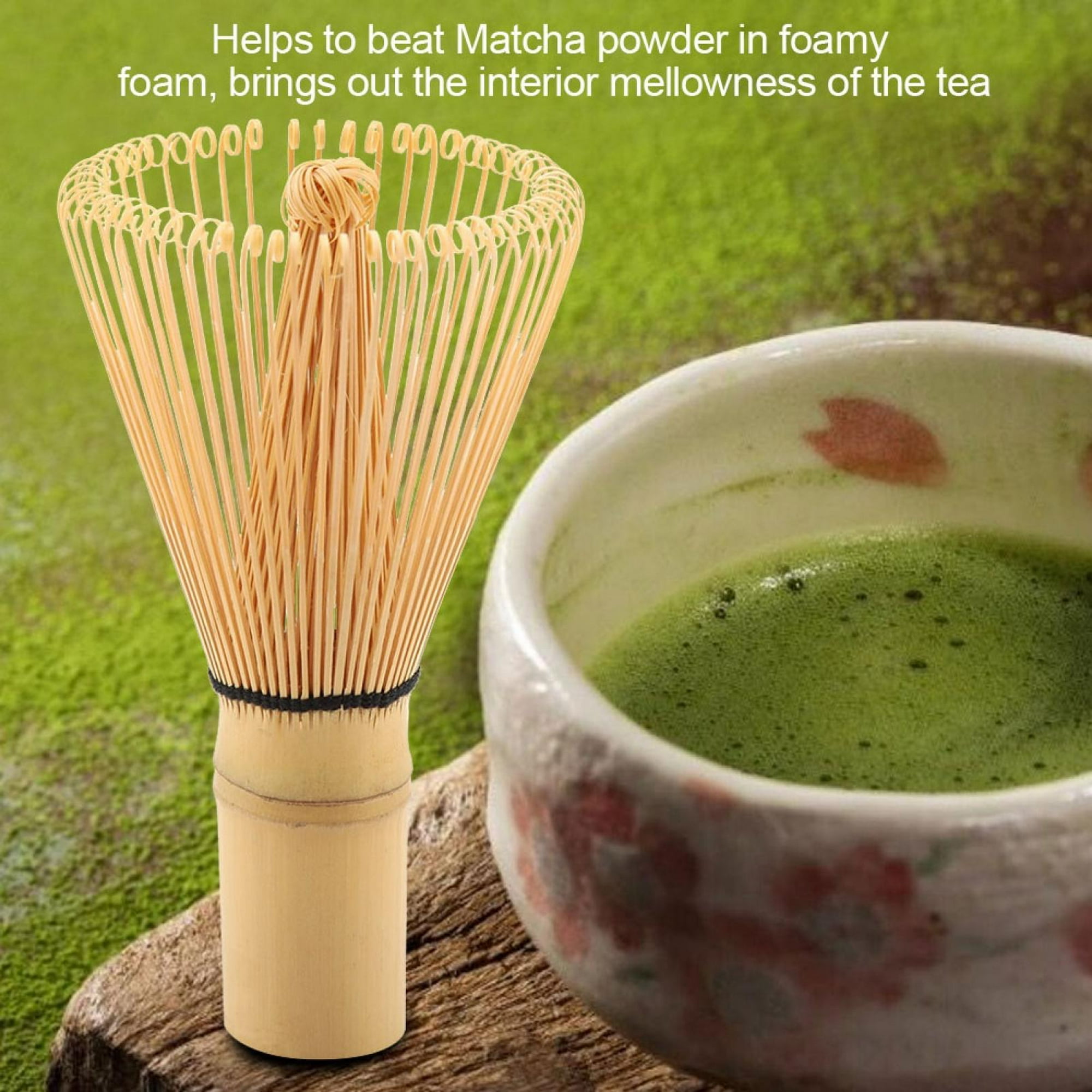Batidor Matcha batidor de té verde de bambú natural con mango cómodo  exquisito para oficina en casa LHCER Otros
