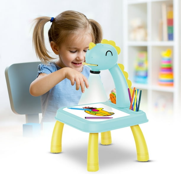 Comprar Proyector Led para niños, mesa de dibujo artístico, juguetes para  niños, tablero de pintura, escritorio, manualidades, herramientas  educativas de aprendizaje, juguete para niña